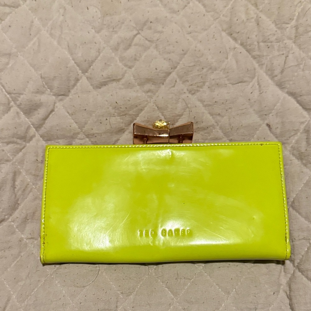 Ted Baker Neon Yellow/Green Clutch